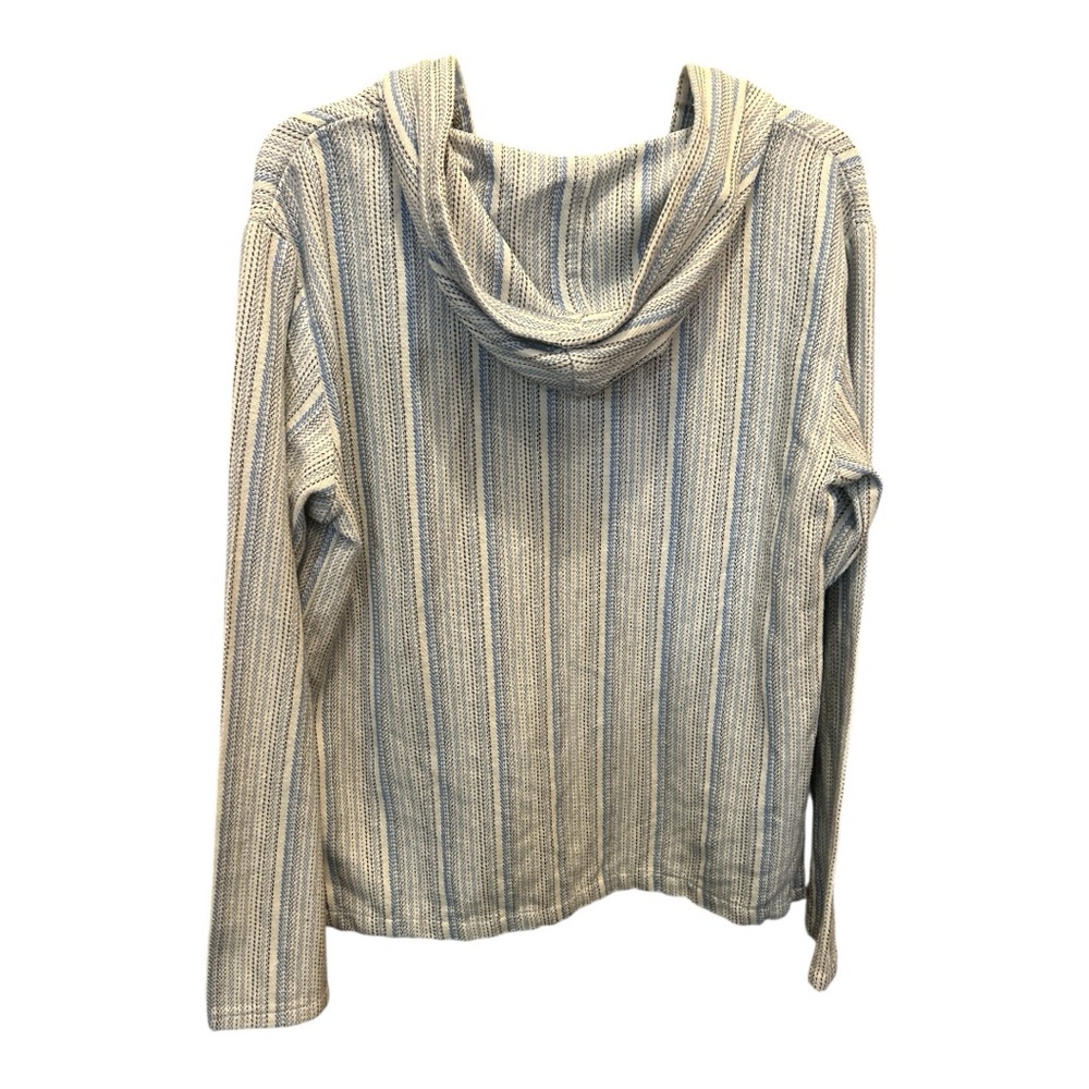 Beach By Exist Blue and White Striped Pullover - Picture 4 of 10
